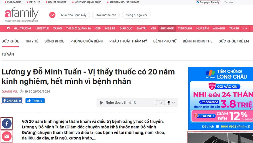 Lương y Đỗ Minh Tuấn - Vị thầy thuốc 20 năm kinh nghiệm, hết mình vì bệnh nhân