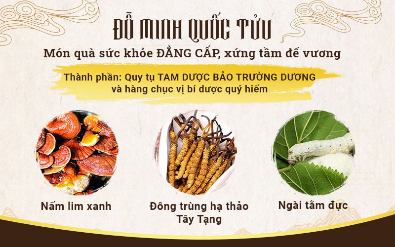 Thành phần thảo dược quý hiếm trong Đỗ Minh Quốc Tửu